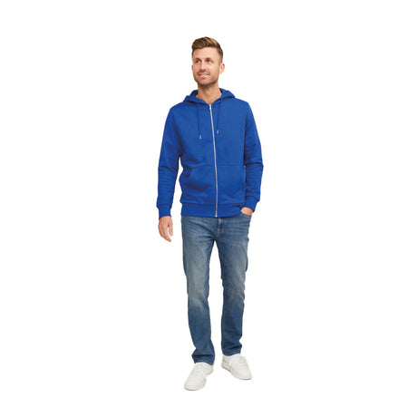 jack & jones vetoketjullinen unisex huppari, sininen