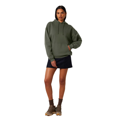 khaki vihreä unisex oversize huppari