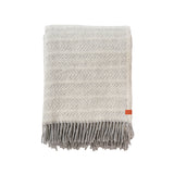 Klippan Skänor torkkupeitto, vaaleanharmaa/valkoinen