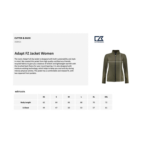 kokotaulukko Adapt FZ Jacket Ladies