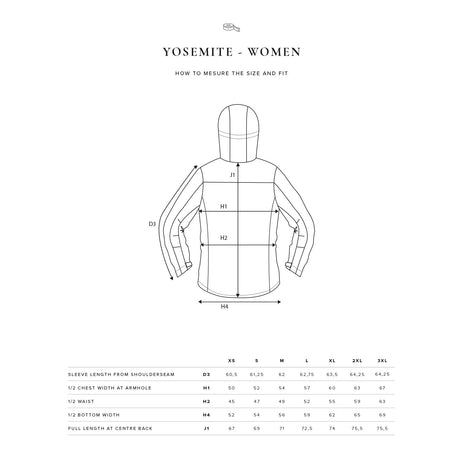kokotaulukko Nimbus Yosemite naisten