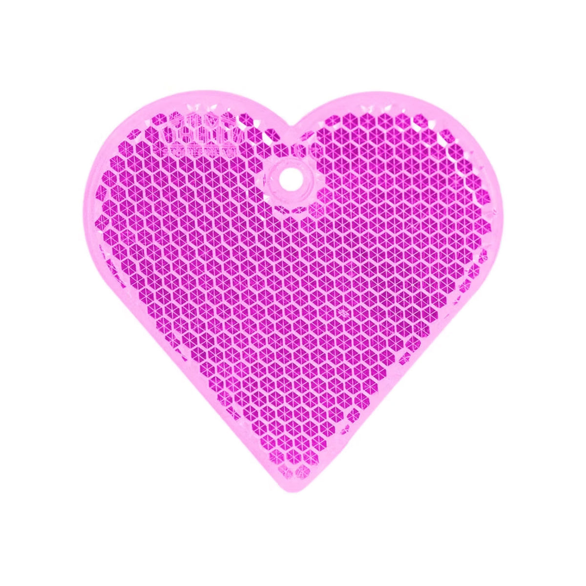 kova sydän heijastin, pinkki