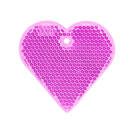 kova sydän heijastin, pinkki