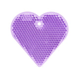 kova sydän heijastin, violetti