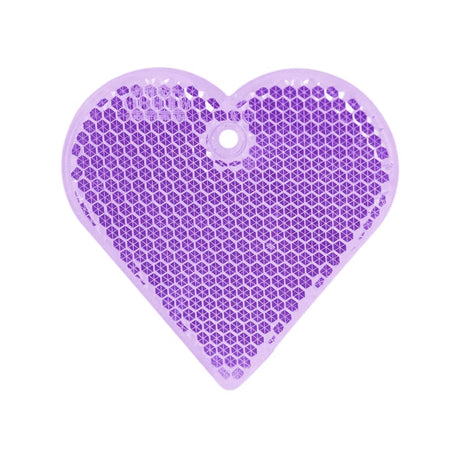 kova sydän heijastin, violetti