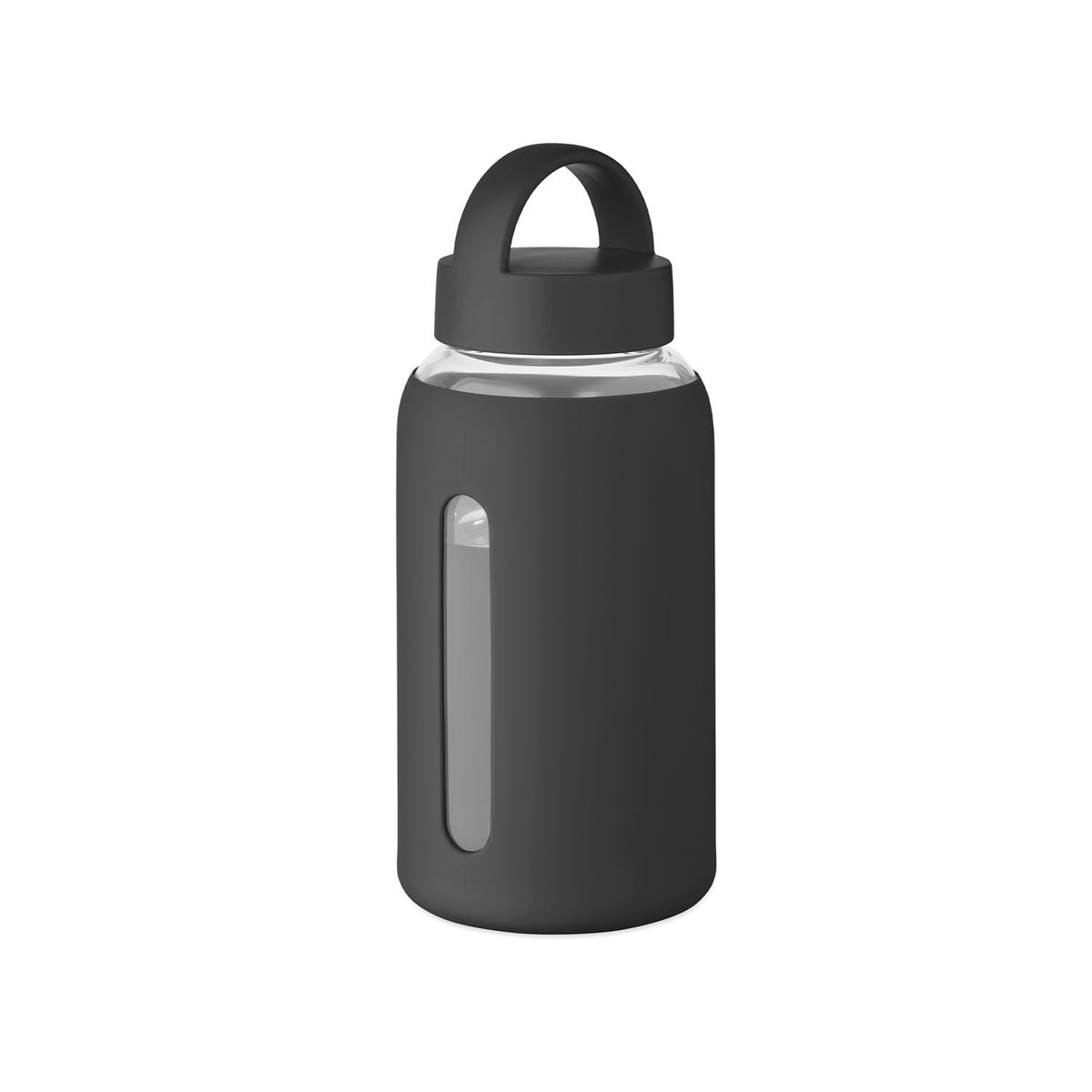 lasi juomapullo musta silikonisuoja 600 ml