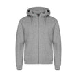 meleerattu harmaa clique Miami Hoody Full Zip