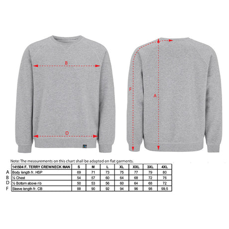 miesten kokotaulukko French Terry Crew Neck man