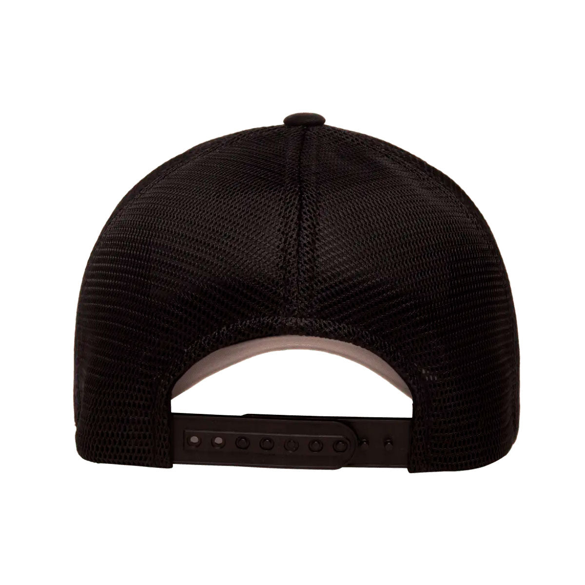 musta flexfit 110 mesh cap verkkolippis, takaosa