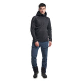 meleerattu musta huppari vetoketjulla Tenson TXlite Midlayer Hoodie