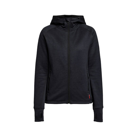 musta naisten vetoketjuhuppari tenson TXlite Hoodie Zip