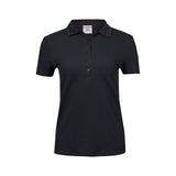 musta tee jays naisten luxury stretch polo