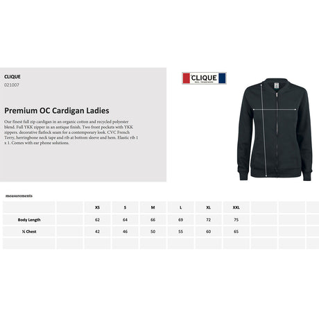 naisten kokotaulukko Premium OC Cardigan ladies