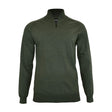 nimbus Brighton 1/4-Zip puuvillaneule vetoketjulla, oliivinvihreä