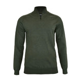 nimbus Brighton 1/4-Zip puuvillaneule vetoketjulla, oliivinvihreä