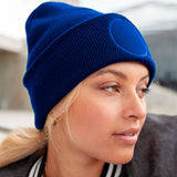 pipo omalla painatuksella, pyöreä kangasmerkki