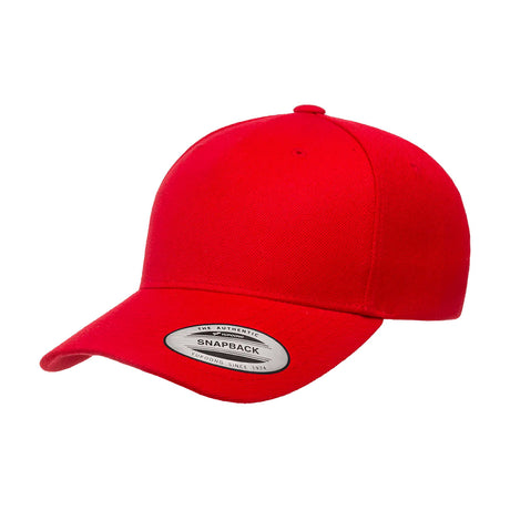 punainen 5-panel baseball snapack lippis