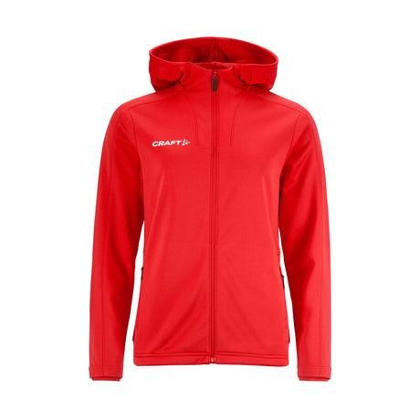 punainen naisten Craft Evolve 2.0 Brushed Hood Jacket