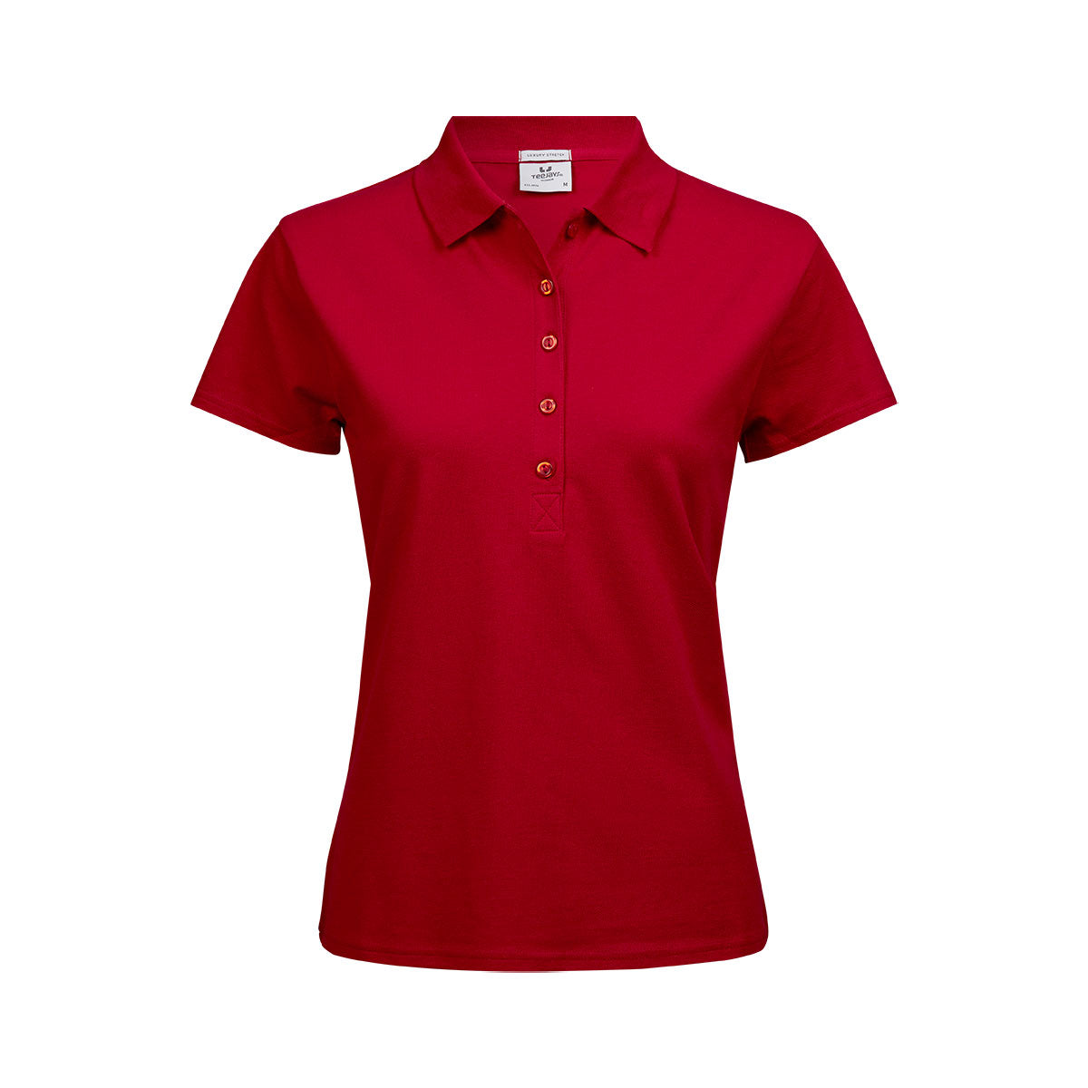 punainen tee jays naisten luxury stretch polo