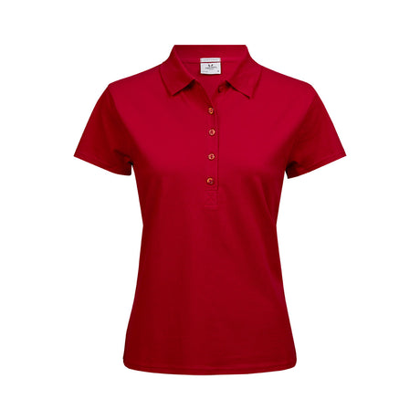 punainen tee jays naisten luxury stretch polo