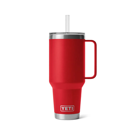 punainen yeti rambler straw mug 1,2L termosmuki pillillä