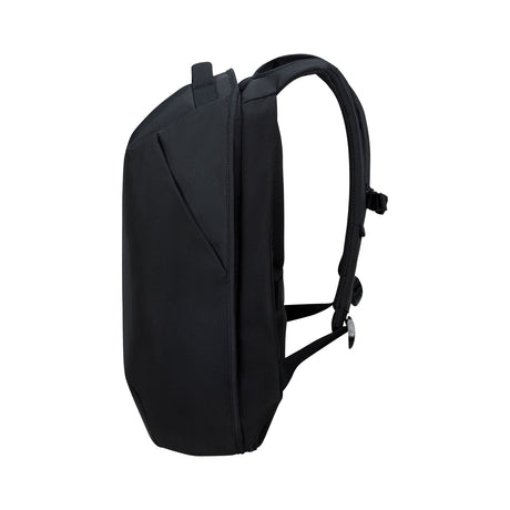 Samsonite Securipak 2.0 reppu 17.5", musta, sivuprofiili