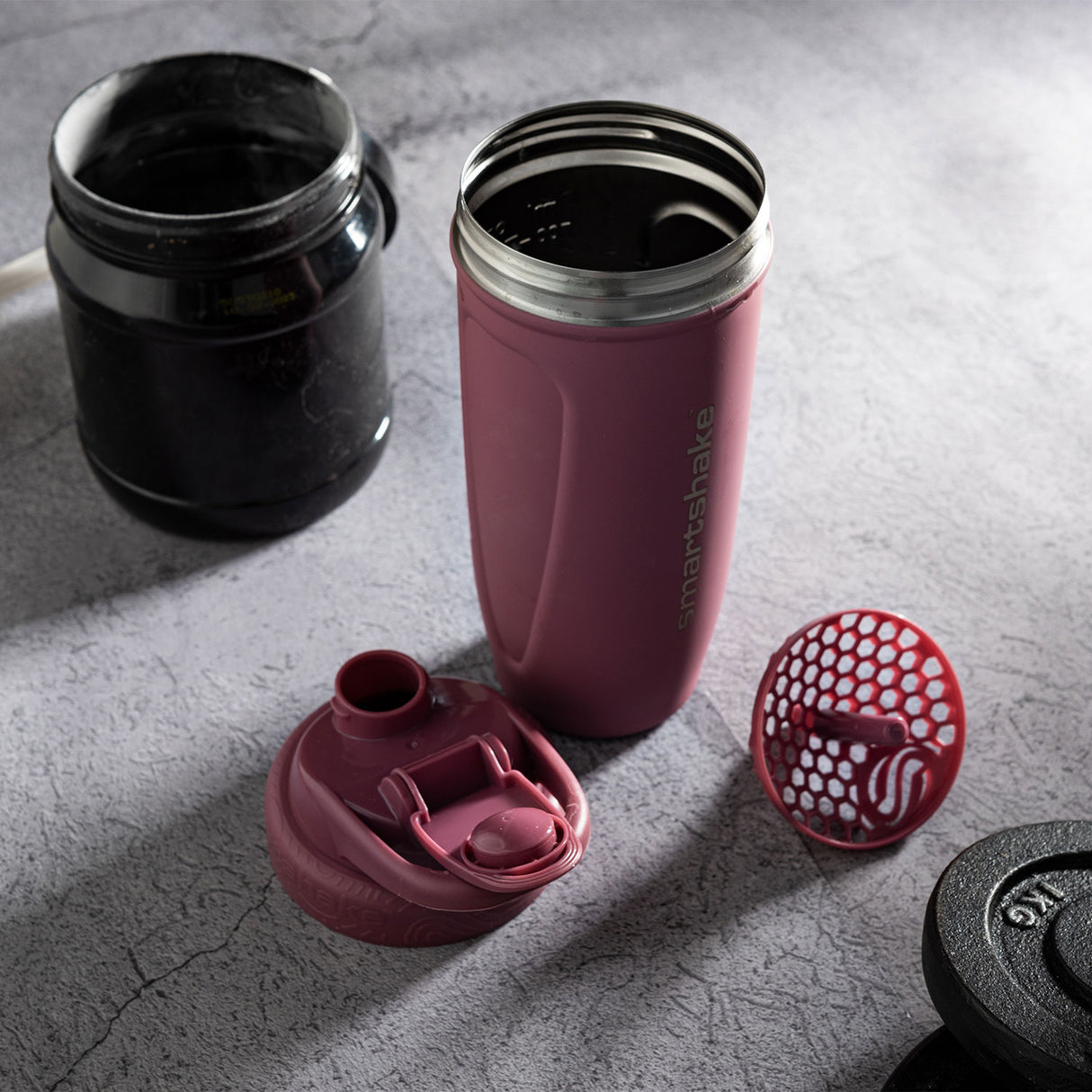 smartshake reforce stainless steel, deep rose