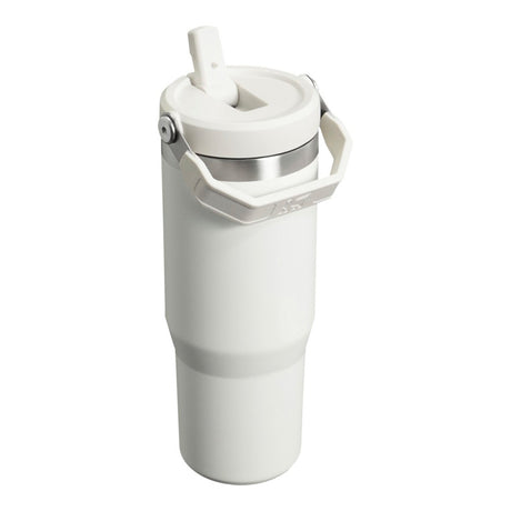 stanley iceflow tumbler termosmuki pillillä valkoinen 890 ml