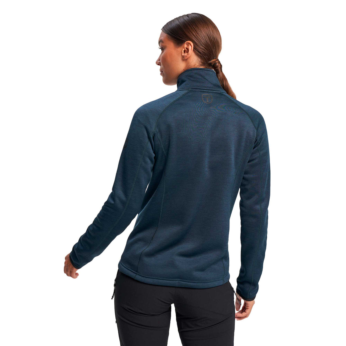 tenson TXlite Midlayer Full Zip Woman tummansininen, selkä