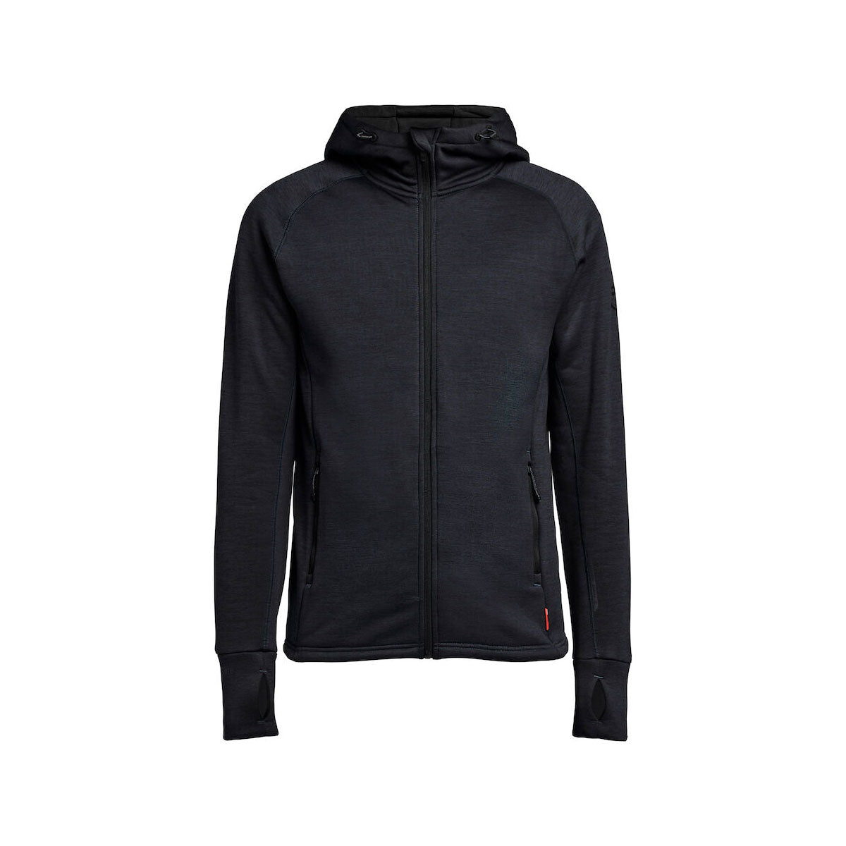 Tenson TXlite Midlayer Hoodie musta huppari vetoketjulla