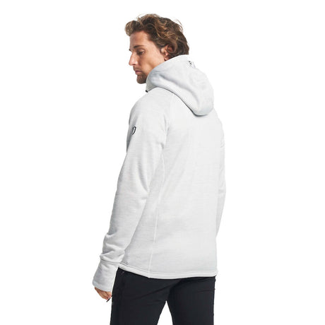 Tenson TXlite Midlayer Hoodie vaaleanharmaan huppari selkä