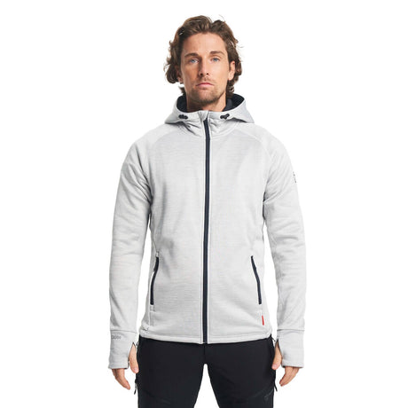 Tenson TXlite Midlayer Hoodie vaaleanharmaa vetoketjullinen huppari