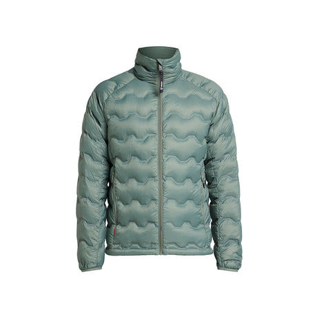 tenson TXlite Shibui Down Collar Jacket Men harmaan vihreä kevytuntuvatakki