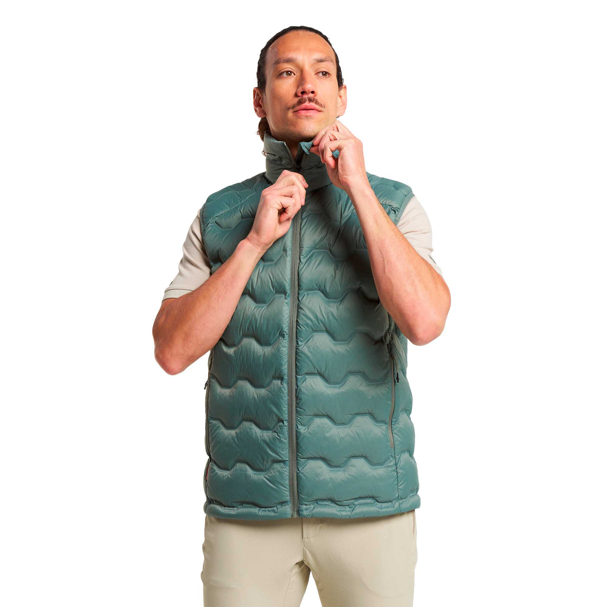 Tenson TXlite Shibui Down Vest harmaanvihreä