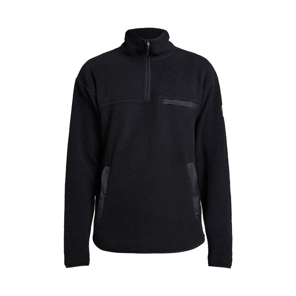 tenson half zip fleecepaita musta