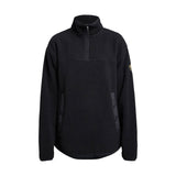 tenson half zip naisten fleecepaita musta