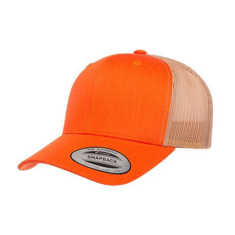 trucker lippis oranssi vaaleanruskea