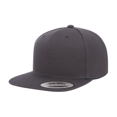 tummanharmaa YP Classics premium snapback cap lippis