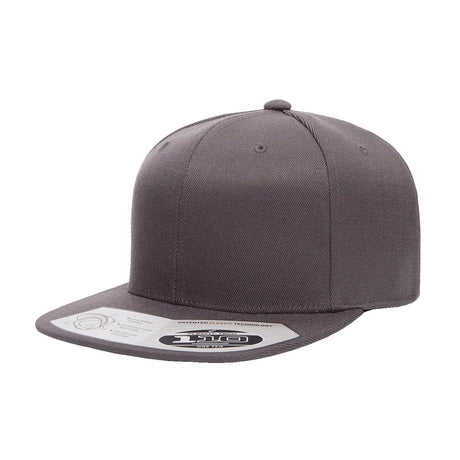 tummanharmaa flexfit 110 premium snapback lippis