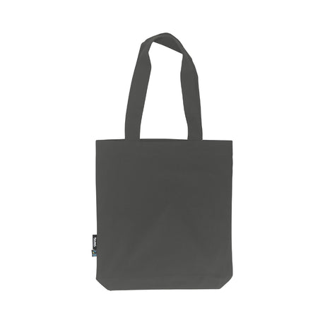 tummanharmaa neutral kangaskassi twill bag