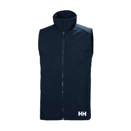 tummansininen helly hansen softshell-liivi