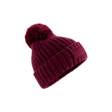 tupsupipo toasty patch beanie, burgundy viininpunainen