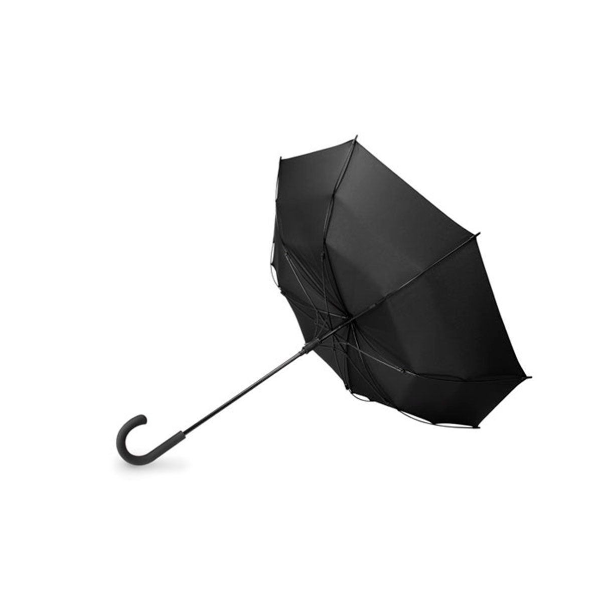 tuulenkestävä sateenvarjo, musta, 23"