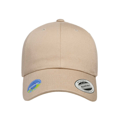 vaaleanruskea YP Classics Ecowash Dad cap lippis, etupaneeli