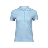 vaaleansininen tee jays naisten luxury stretch polo