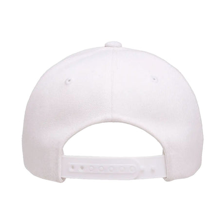 valkoinen Baseball snapback lippis, lippiksen takaosa