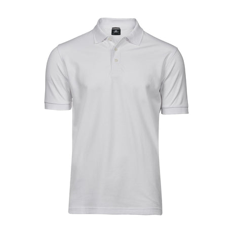 valkoinen Tee Jays Luxury Stretch Polo