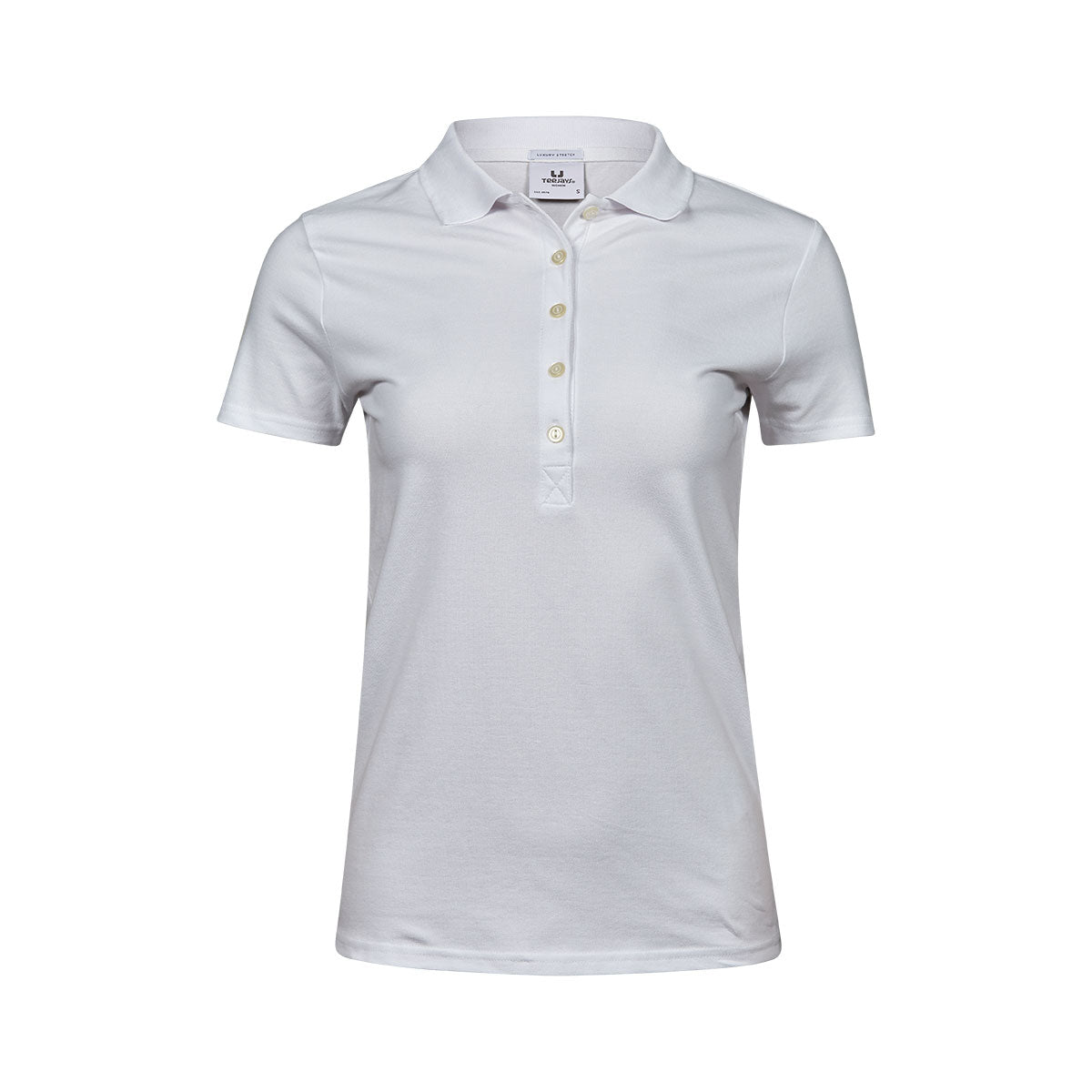 valkoinen tee jays naisten luxury stretch polo