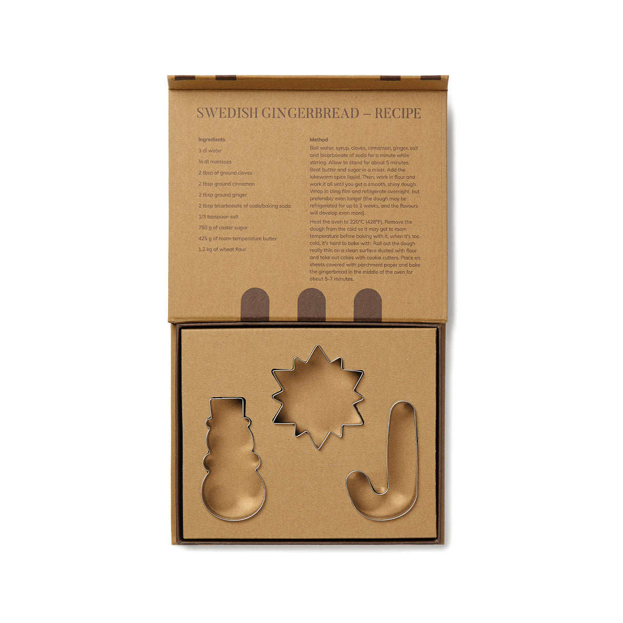 vinga piparkakkumuotit lahjalaatikossa